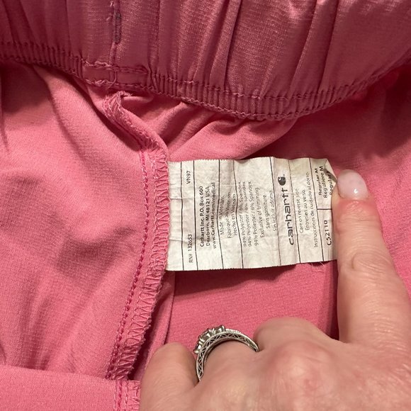 Medium Carhartt Flex Coral Scrub Top & Medium Scrub Bottoms - Picture 4 of 5